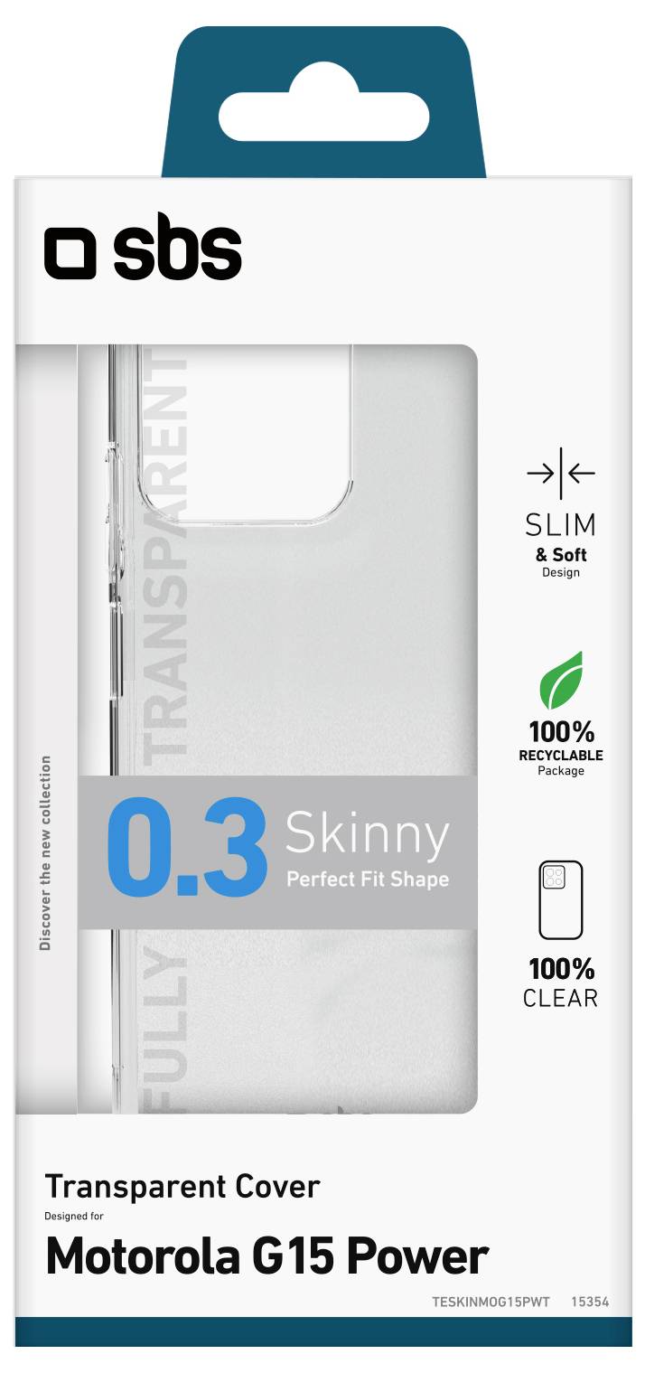 Sbs mobile Cover Motorola Moto G15 Power Transparent TESKINMOG15PWT