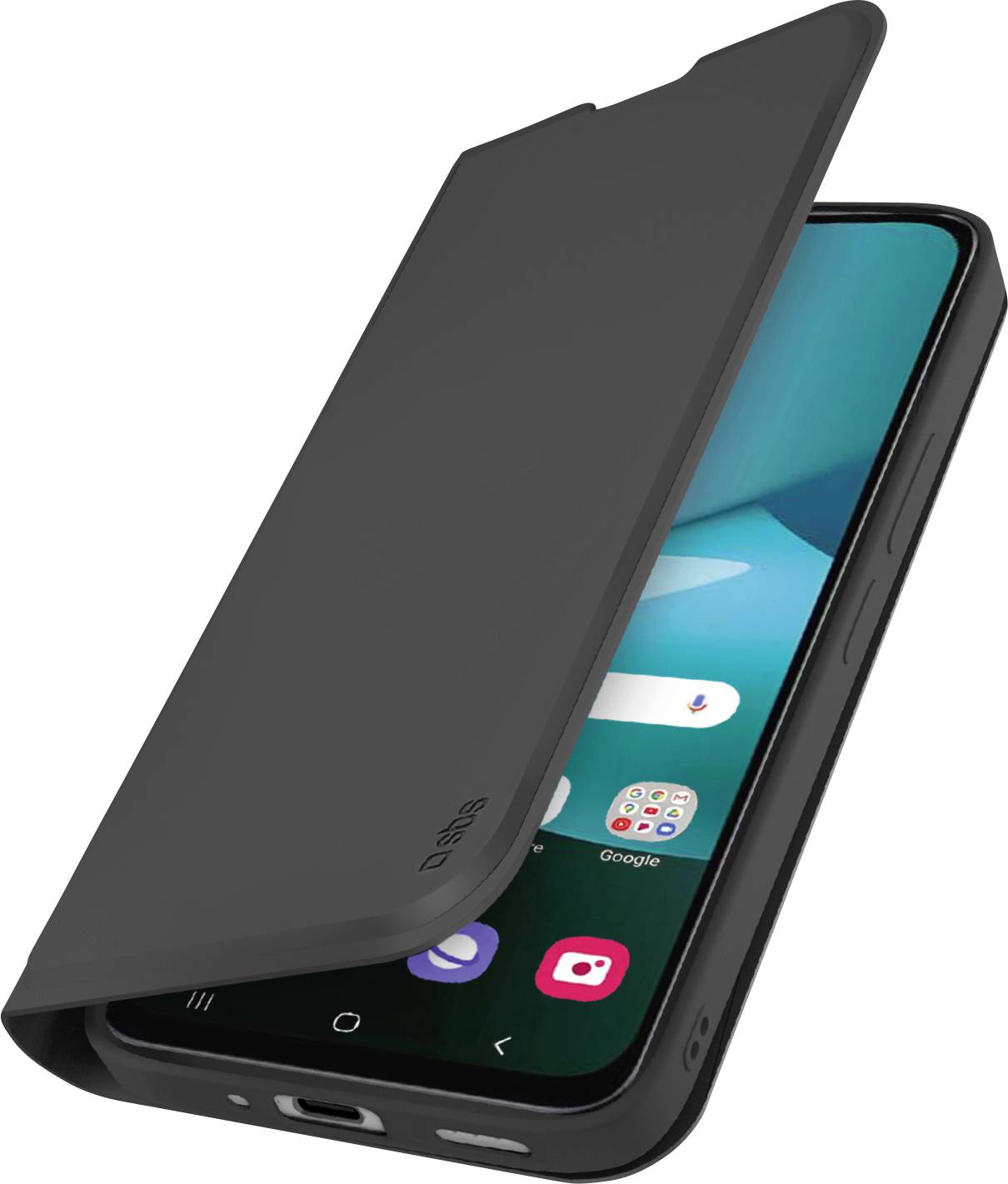 Ein Smartphone mit einem farbenfrohen Bildschirm wird teilweise von einer transparenten Displayschutzfolie überlagert, was Schutz und Technologie veranschaulicht.