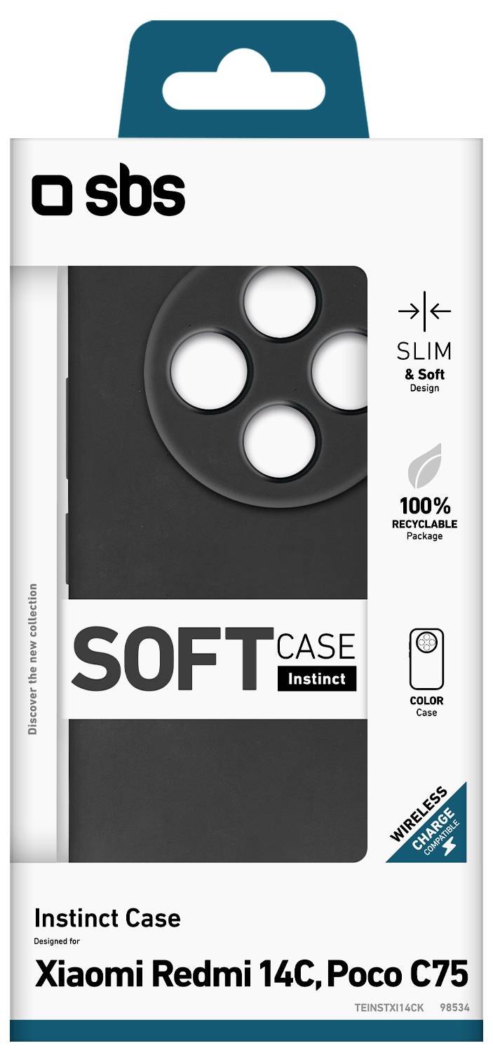 Sbs mobile Cover Xiaomi Redmi 14C / Poco C75 Schwarz TEINSTXI14CK