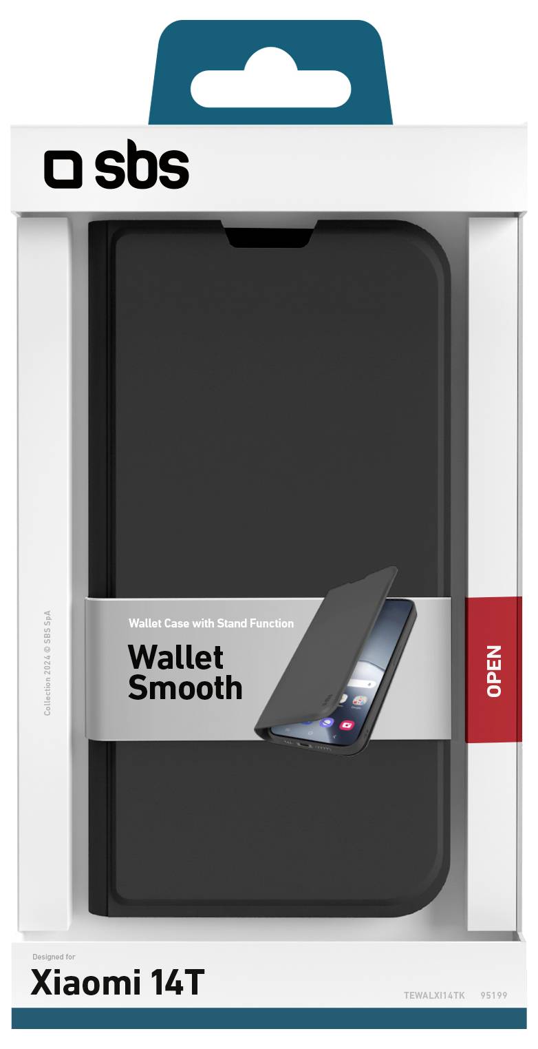 Sbs mobile Flip Cover Xiaomi Xiaomi 14T Schwarz TEWALXI14TK