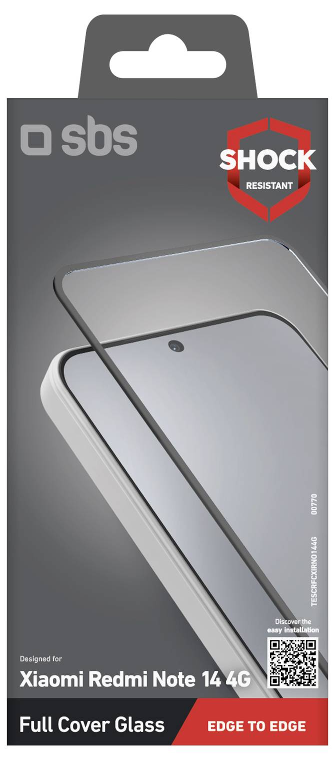 Verpackung von SBS transparenter Schutzhülle für Xiaomi Redmi Note 14 4G, 0,3 Ultra-dünn Modell, mit Betonung des schlanken Designs und 100% Recycelbarkeit.