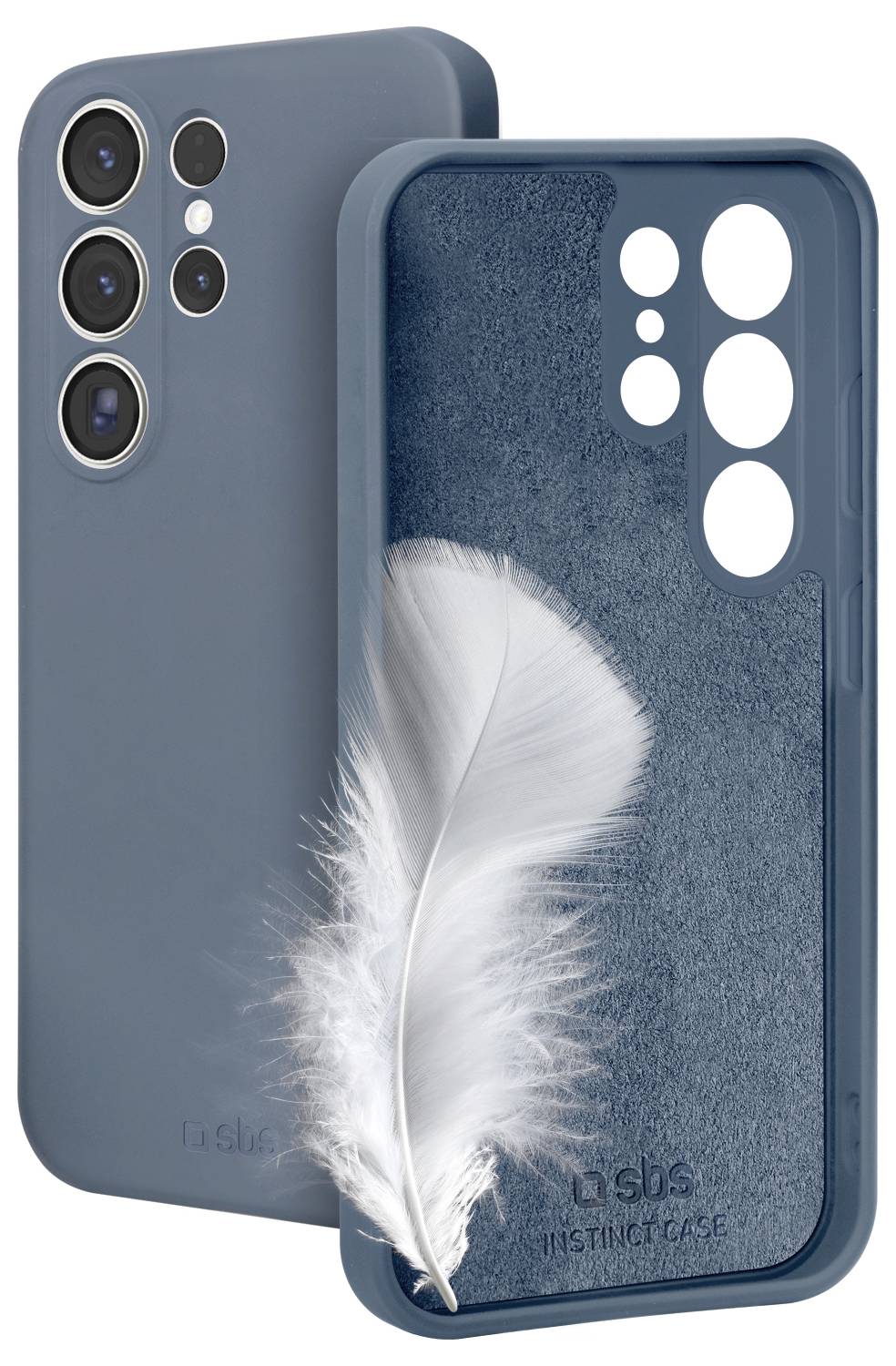 Ein Smartphone mit einer lebendigen, abstrakten rosa und violetten Hintergrund, ausgestellt auf einem schwarzen Ständer, der gleichzeitig als Schutzhülle dient.