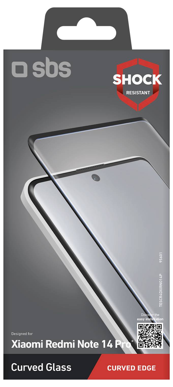 Sbs mobile Displayschutzglas Xiaomi Redmi Note 14 Pro / Xiaomi Redmi Note 13 Pro+ / Redmi Note 14 Pro+ 5G 1 St. TESCR4DXIRNO14P