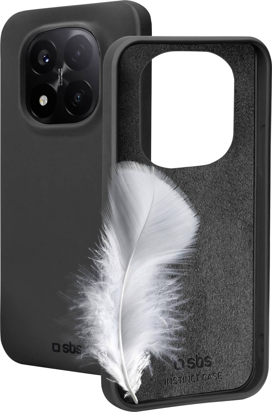 Ein Smartphone mit leicht abgelöstem Schutzglasfilm, der das Vollbild-Design und das schlanke Profil zeigt, auf weißem Hintergrund.