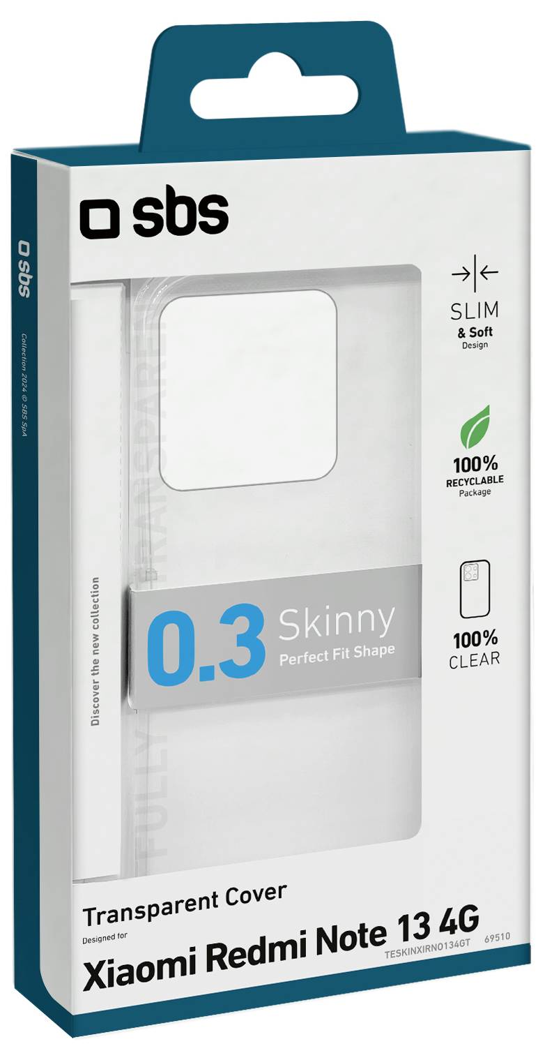 Sbs mobile Cover Xiaomi Xiaomi Redmi Note 13 4G Transparent TESKINXIRNO134GT