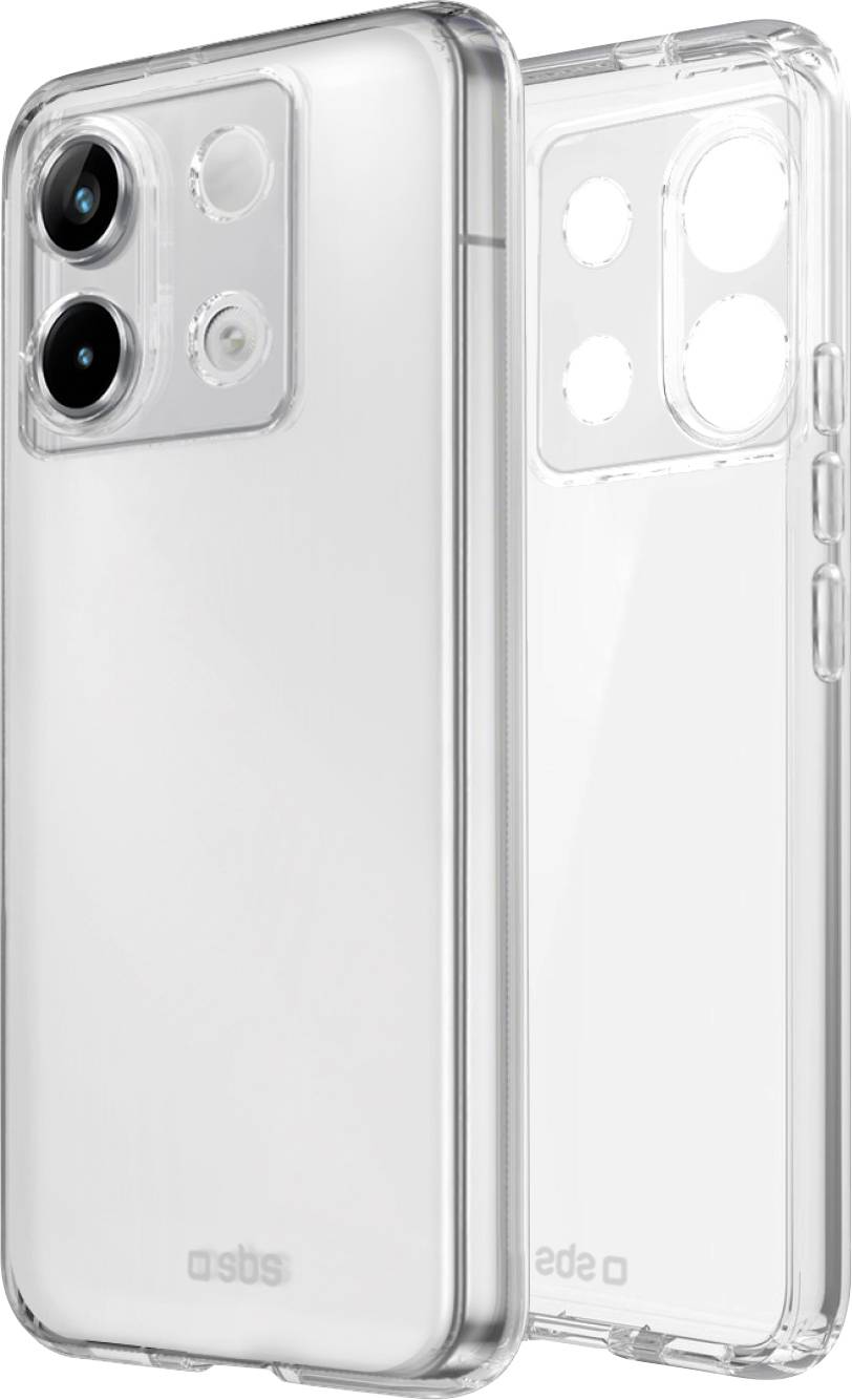 Schwarze Smartphonehülle mit sichtbarem Kameraausschnitt, neben einer ähnlichen Hülle stehend. Beide haben eine weiche Auskleidung mit einer weißen Feder.