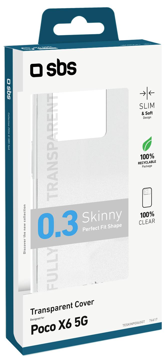 Sbs mobile Cover Poco X6 5G Transparent TESKINPOX65GT