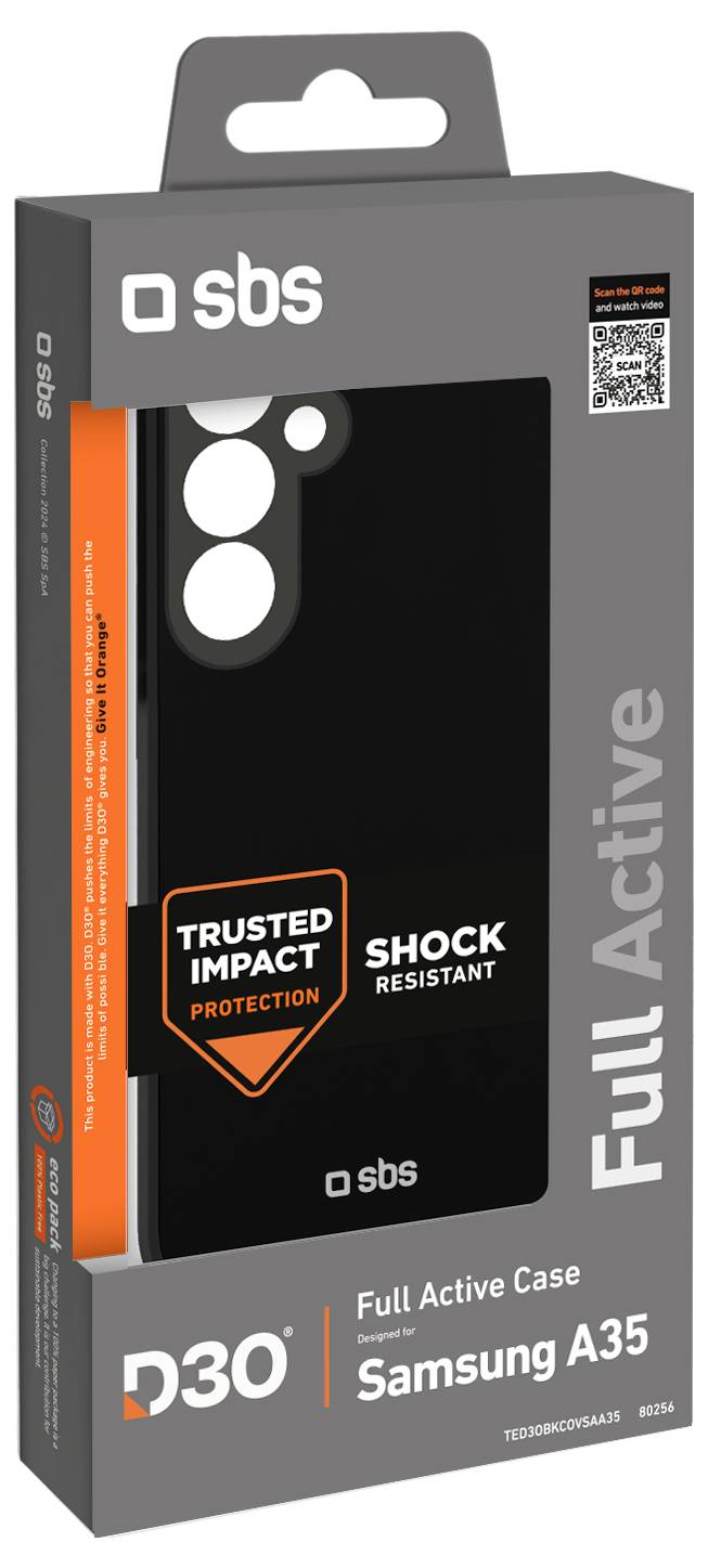 Produktverpackung für eine Smartphone-Displayschutzfolie, gekennzeichnet als „Active Full Cover Glass