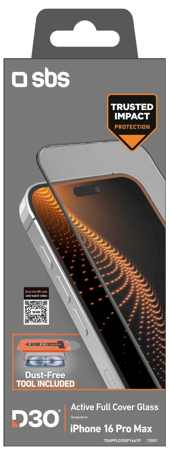 Sbs mobile Displayschutzglas iPhone 16 Pro 1 St. TEAPPLD3OIP1667P