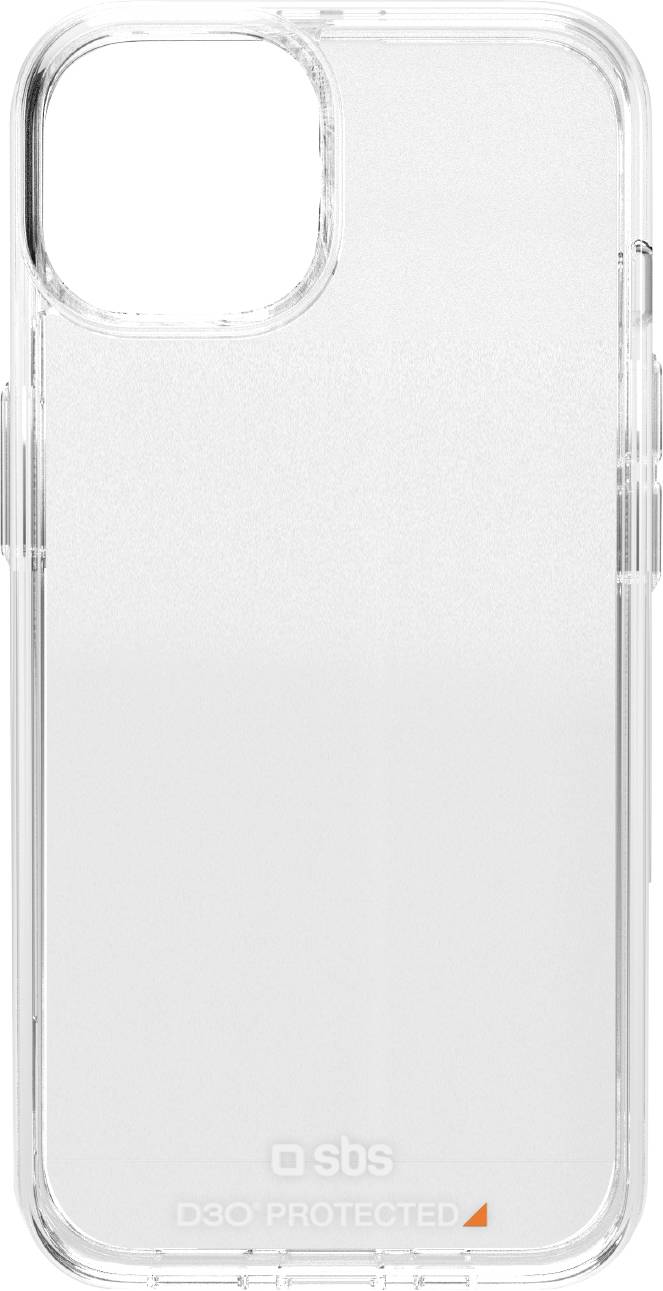 Ein klares, transparentes Handyhülle mit einem rechteckigen Kameraausschnitt, geeignet für ein modernes Smartphone.