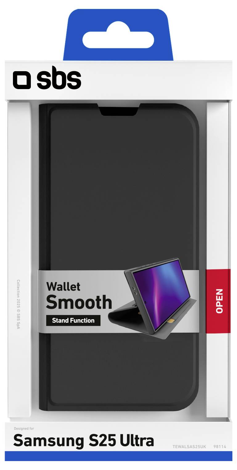 'Rote SBS Instinct Hülle für Samsung A55', in der Verpackung gezeigt, mit Kameraausschnitten auf der Rückseite, entworfen für Schutz.