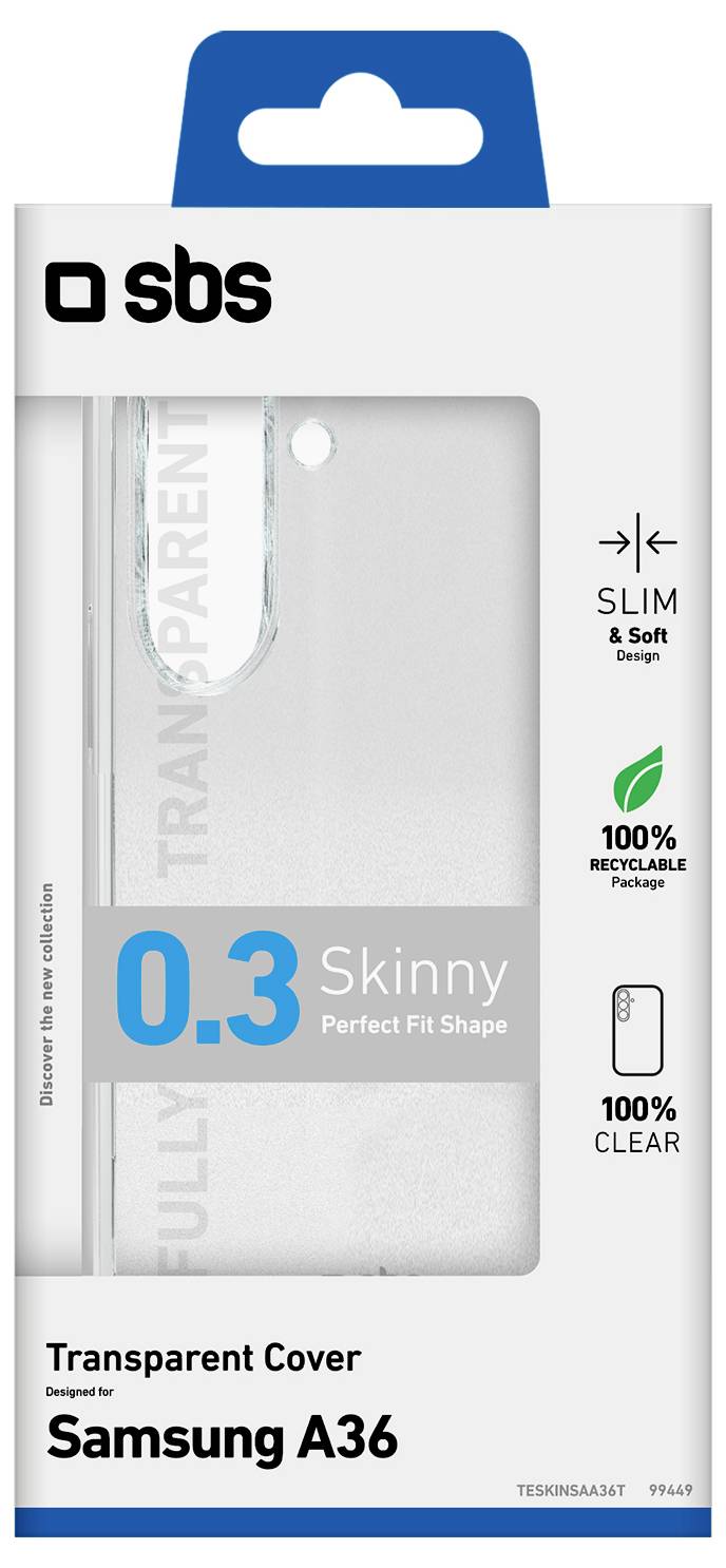 Sbs mobile Cover Samsung Galaxy A36, Galaxy A56 Transparent TESKINSAA36T