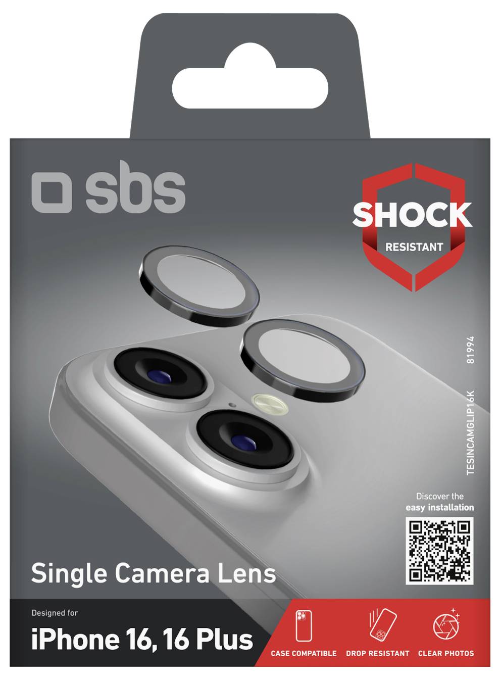 Sbs mobile Kameraschutzglas 1 St. TESINCAMGLIP16K