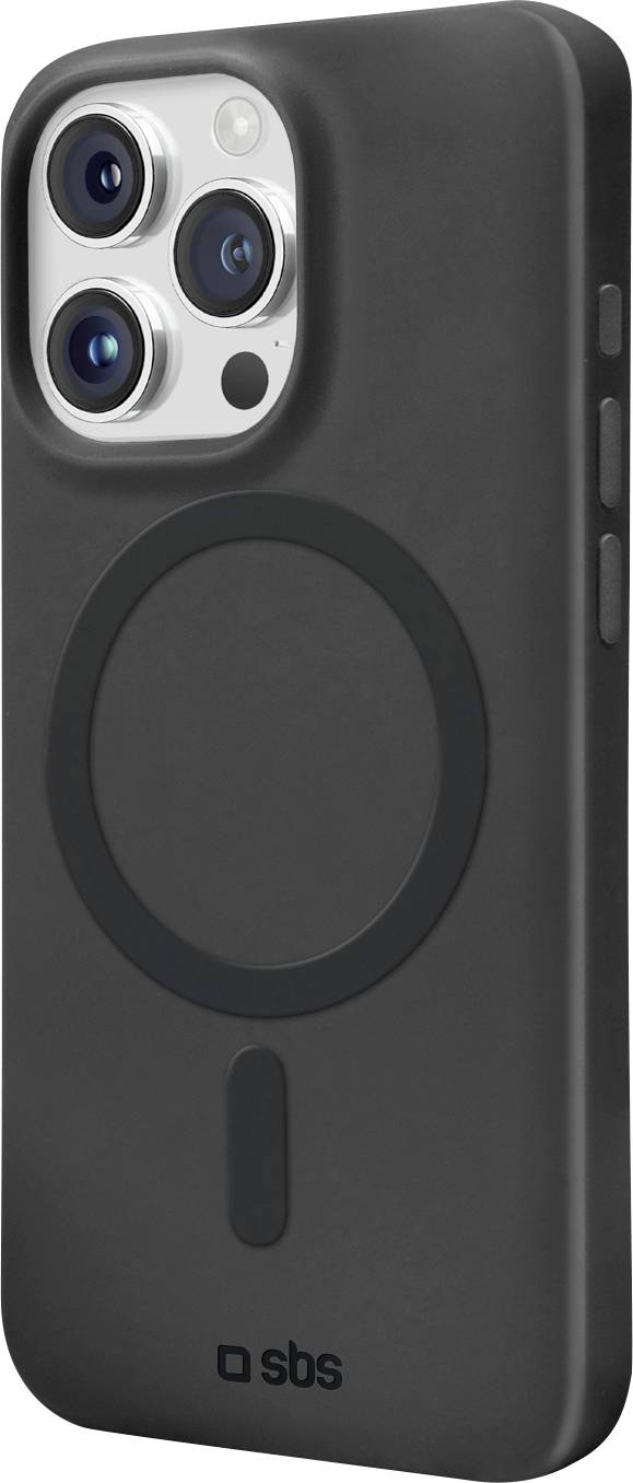 Ein schwarzes Handyhülle mit Kameraausschnitten und einem kreisförmigen Ringdesign, geeignet für ein Smartphone mit mehreren rückseitigen Kameras.