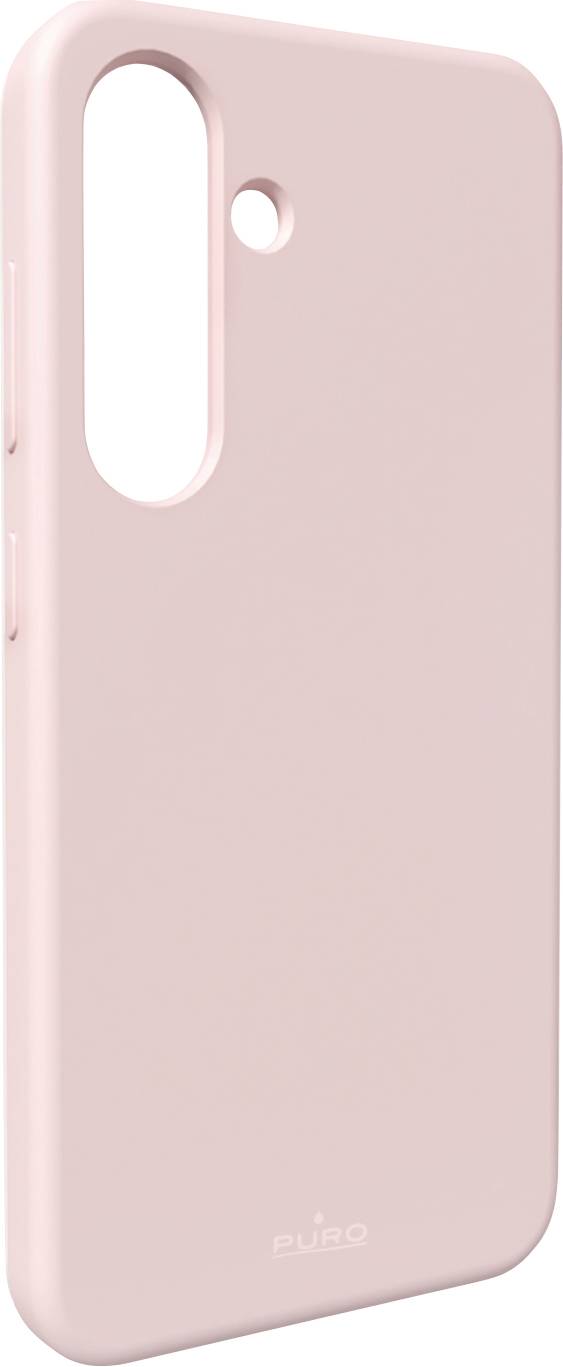 Ein rosa Smartphone-Case mit präzisen Ausschnitten für die Kamera und den Tasten-Zugriff, das ein elegantes und minimalistisches Design präsentiert.