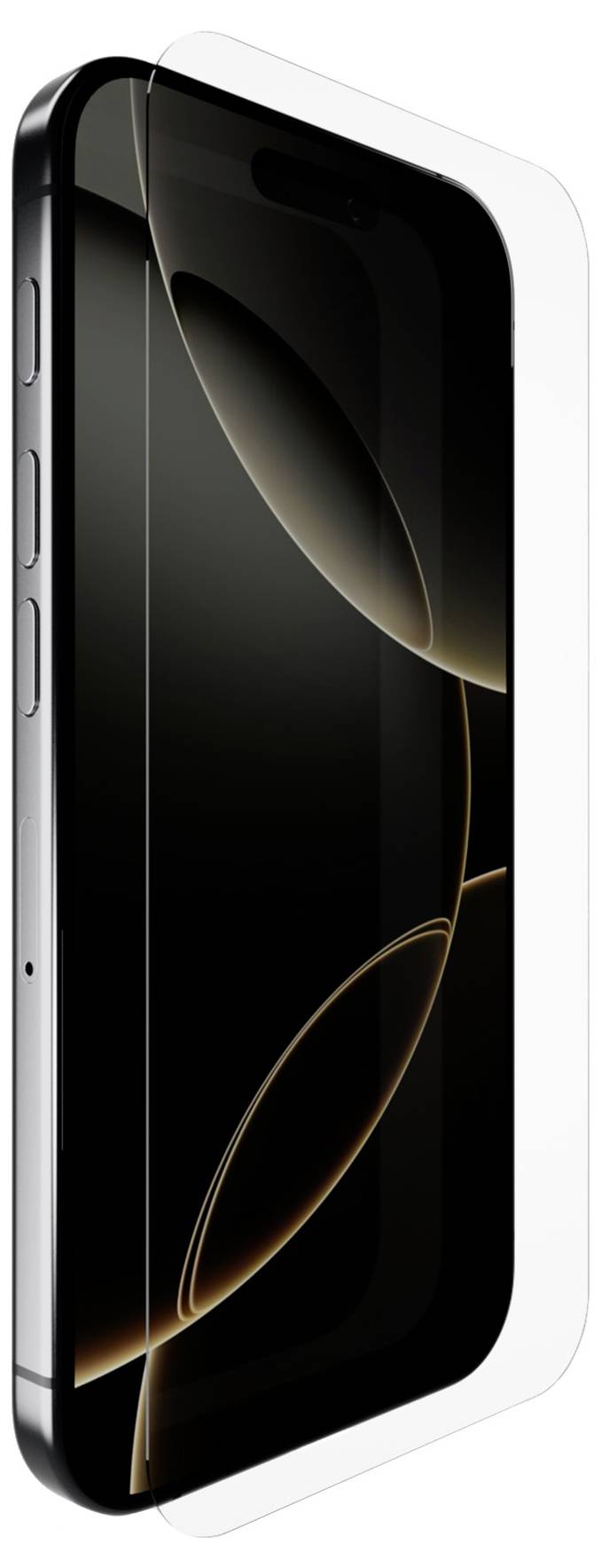 Ein blaues Smartphone mit zwei rückwärtigen Kameras und einem kreisförmigen magnetischen Ladepad auf der Rückseite, aus einem Winkel betrachtet.