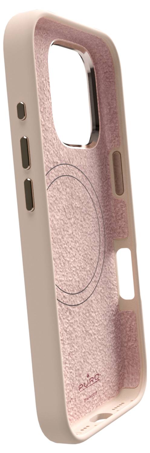 PURO Lite Mag' transparente Handyhülle für iPhone 17 Pro Max wird in Verpackung gezeigt. Highlights beinhalten MagSafe-Kompatibilität und kunststofffreie Verpackung.
