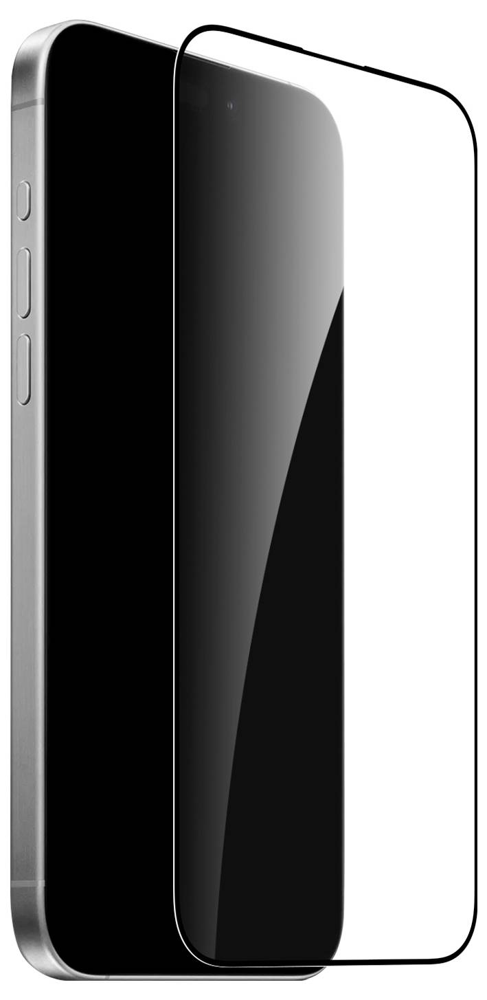 Ein elegantes modernes Tablet mit dunklem Rahmen, das abstrakte Kunst mit metallischen, fließenden Formen in Silber-, Lila- und Blautönen anzeigt.