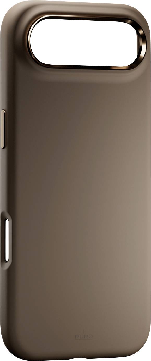 Durchsichtige Handyhülle leicht verbogen, wobei ihre Flexibilität sichtbar wird. Die Hülle ist für ein Smartphone konzipiert und verfügt über präzise Aussparungen für Kamera und Tasten.
