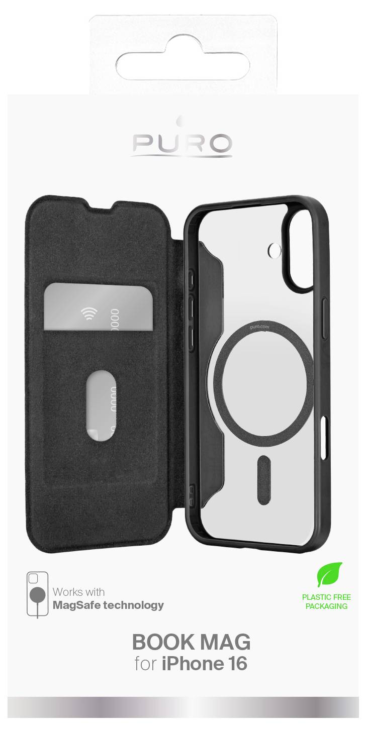 Sbs mobile Flip Cover Apple iPhone 16 Schwarz PUIPC1661BKMAGBLK
