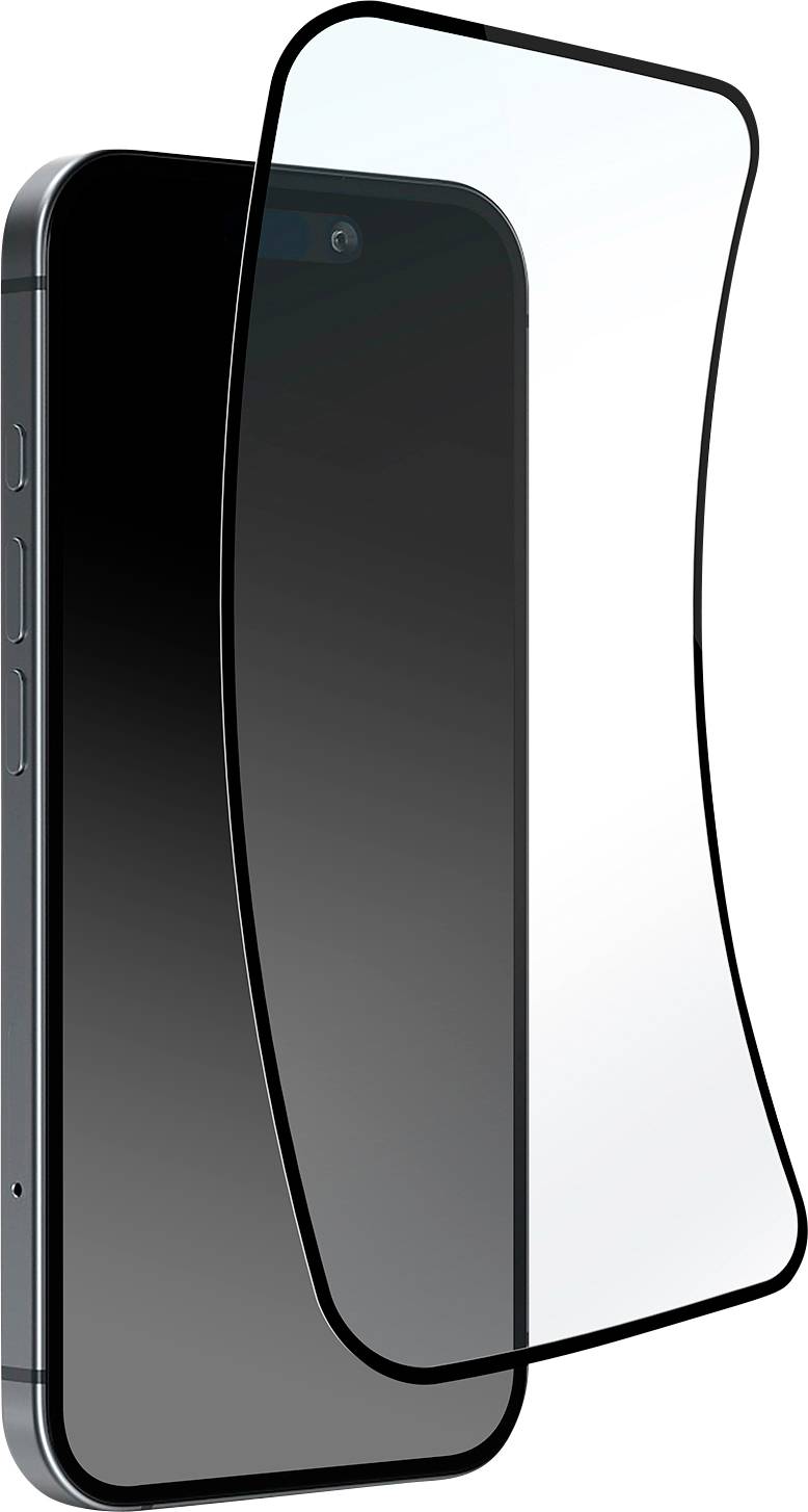 Transparente Handyhülle mit MagSafe-Kompatibilität, mit kreisförmigem Magnetumriss in der Mitte und präzisen Ausschnitten für Tasten und Anschlüsse.