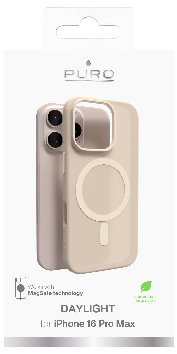 Handyhülle für iPhone 16 Pro Max, beschriftet mit „DAYLIGHT