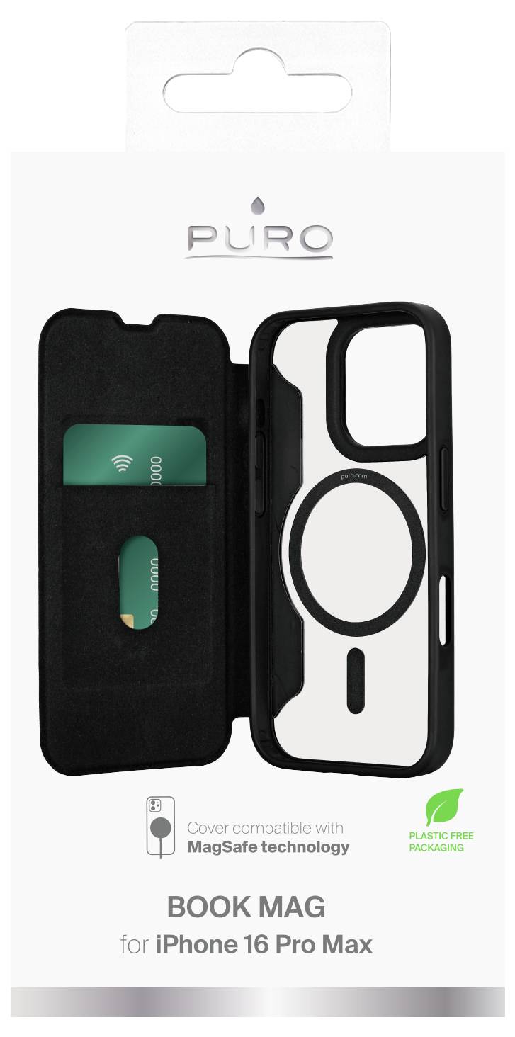 Sbs mobile Flip Cover Apple iPhone 16 Pro Max Schwarz PUIPC16P67BKMAGBLK