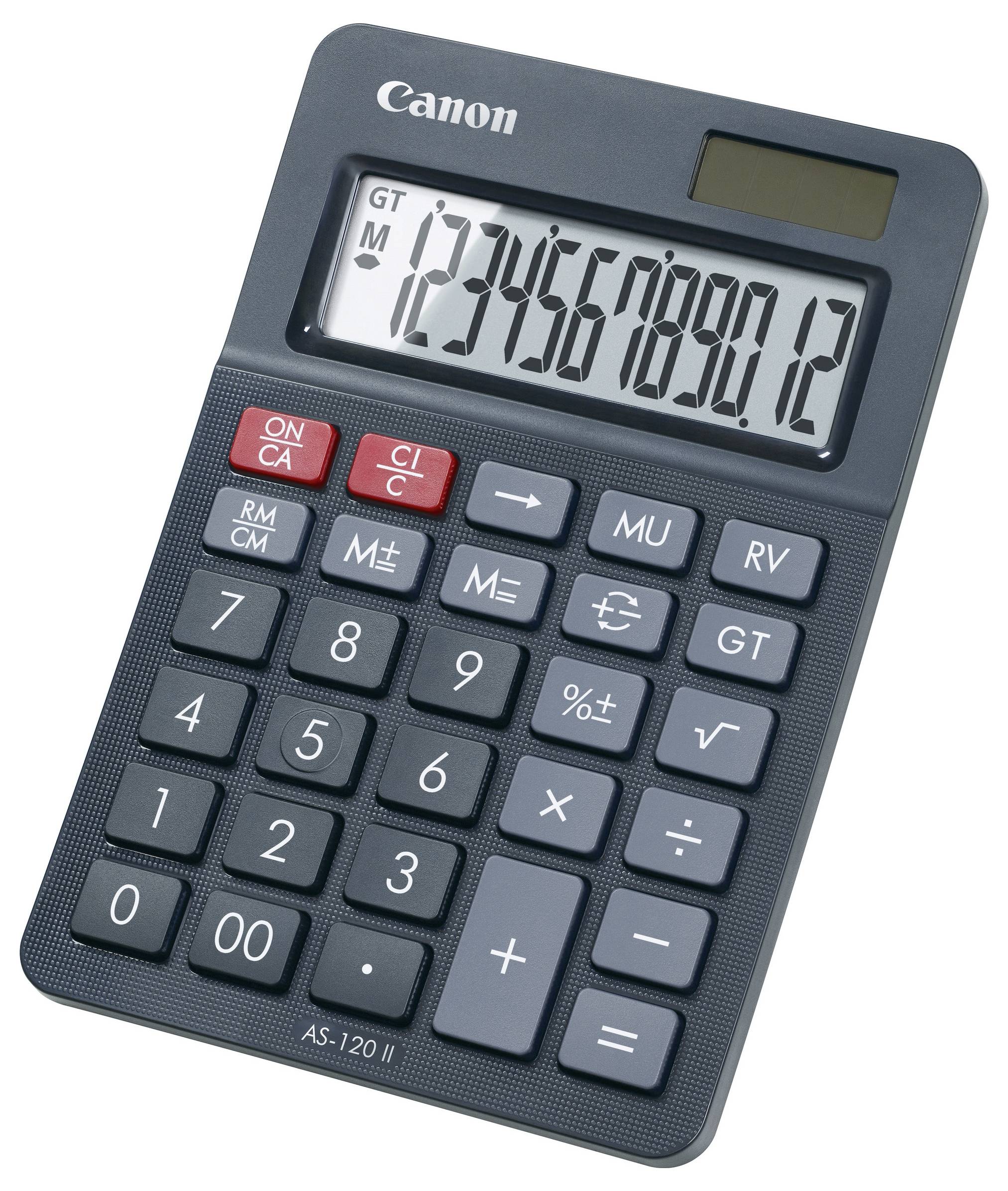 Canon Tischrechner anzeigend AS-120 II Tischrechner Schwarz (B x H x T) 144 x 29 x 100mm