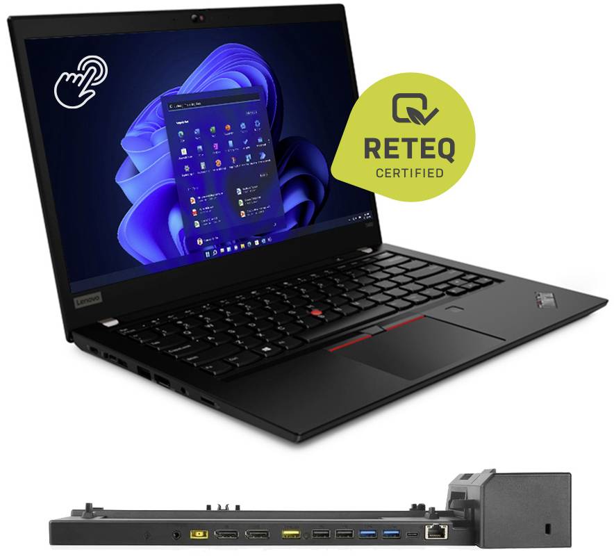 Lenovo Notebook T490 (generalüberholt) (gut) 35.6cm (14 Zoll) Full HD Intel® Core™ i5 Core i5 8365U 16GB RAM 256GB SSD Windows®