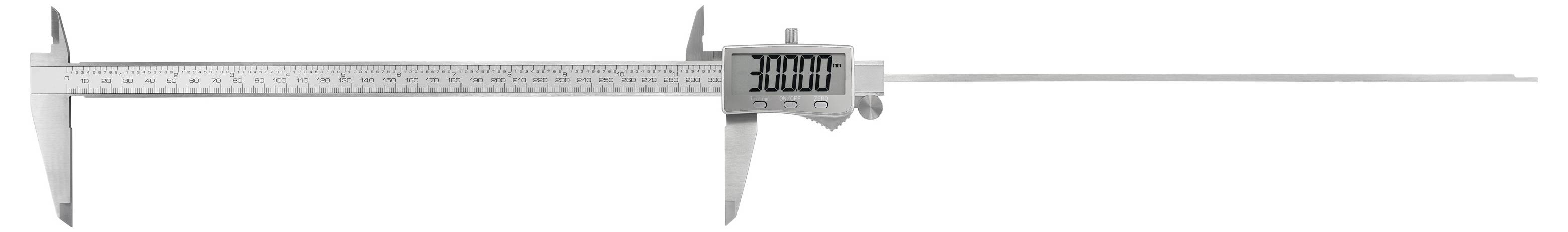 Eine digitale Schieblehre zeigt 