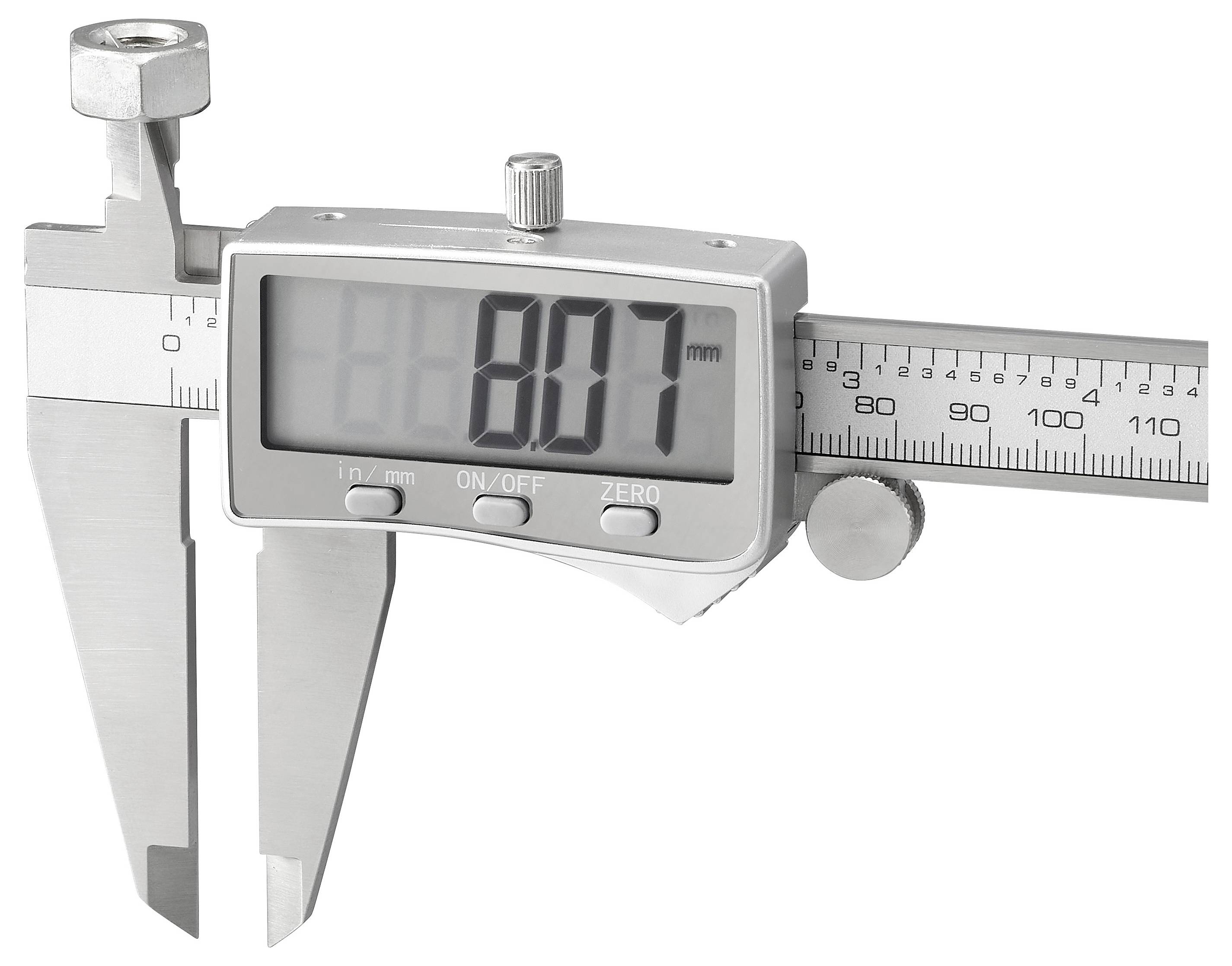 Digitale Schieblehre zeigt 