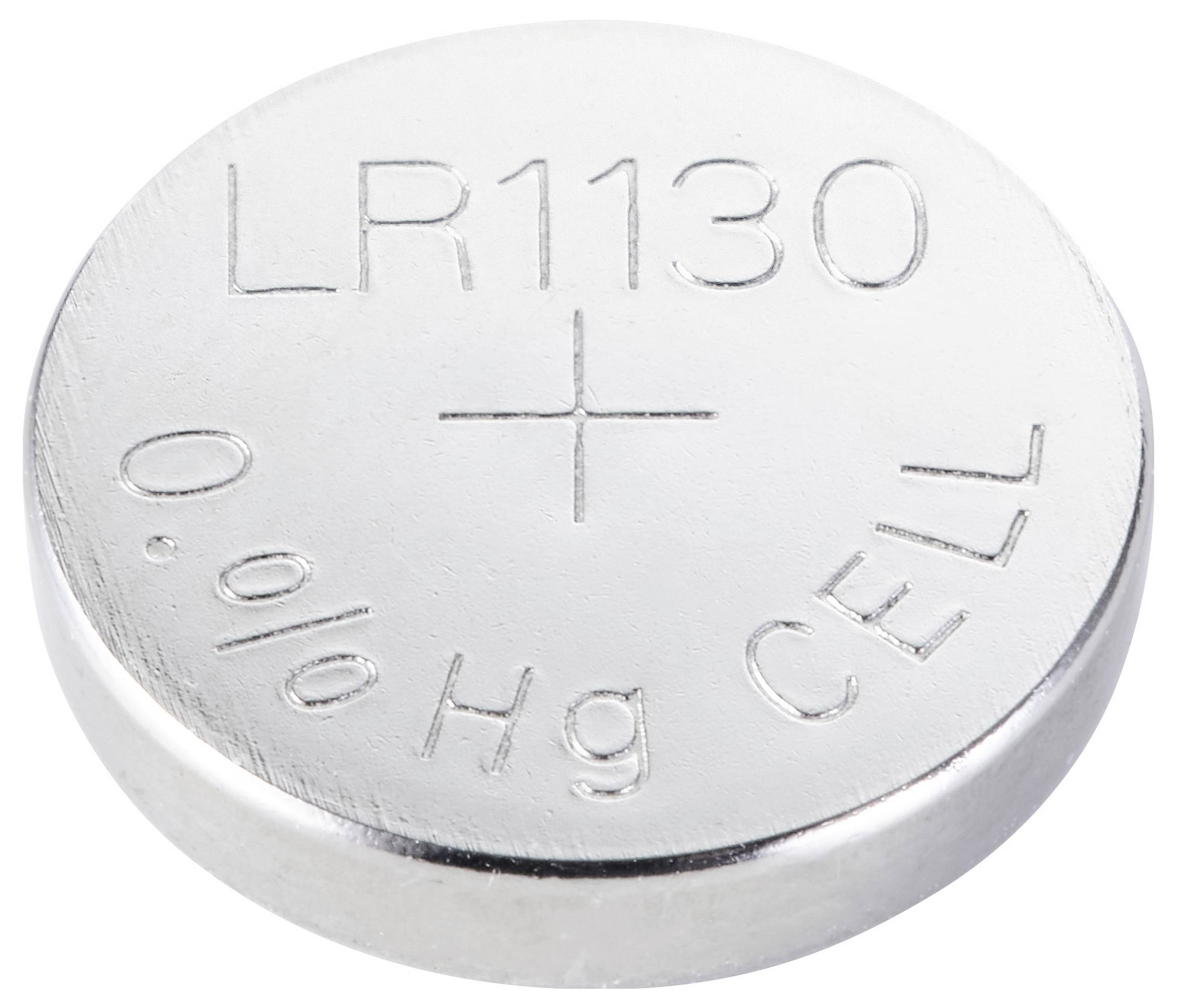 Eine Silberoxid-Knopfzellenbatterie mit der Bezeichnung „LR1130