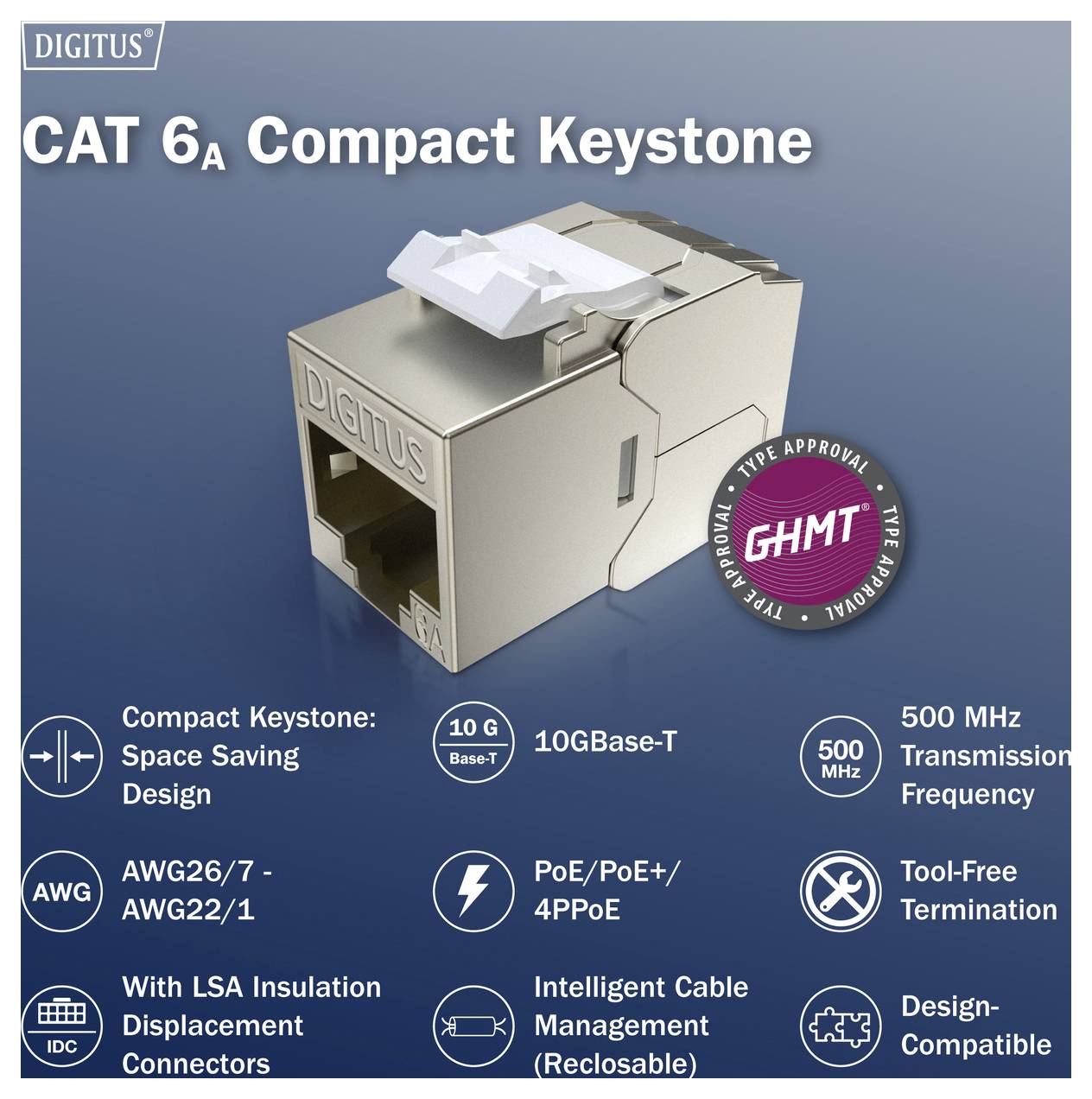 „CAT 6A Compact Keystone