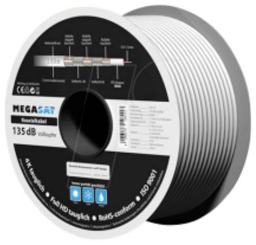 MegaSat 100176 Koaxialkabel Außen-Durchmesser: 7.0 mm 100 m