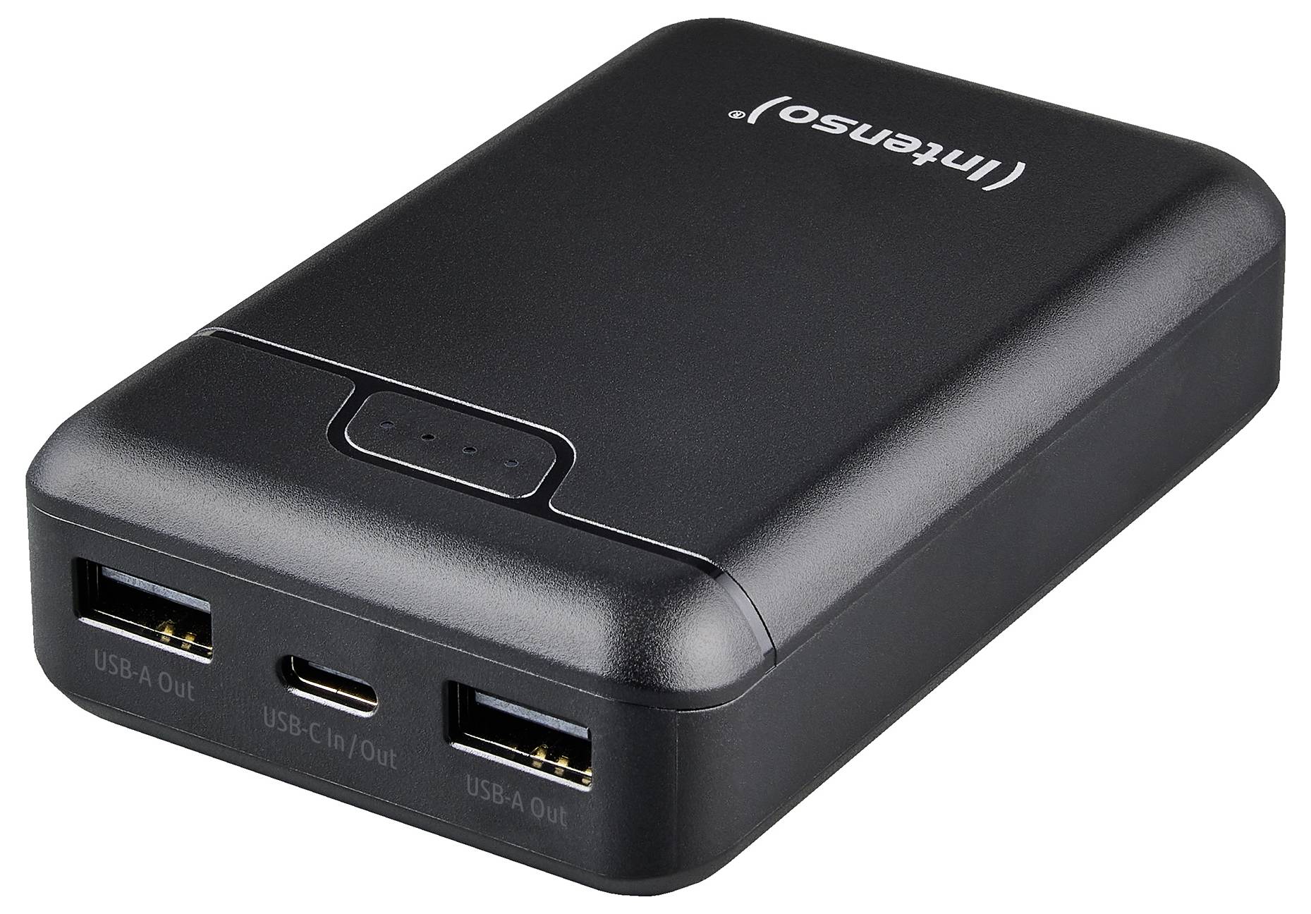 Intenso Intenso Power Bank B10000 black Powerbank 10000 mAh Li-Ion USB-A, USB-C® Schwarz Statusanzeige