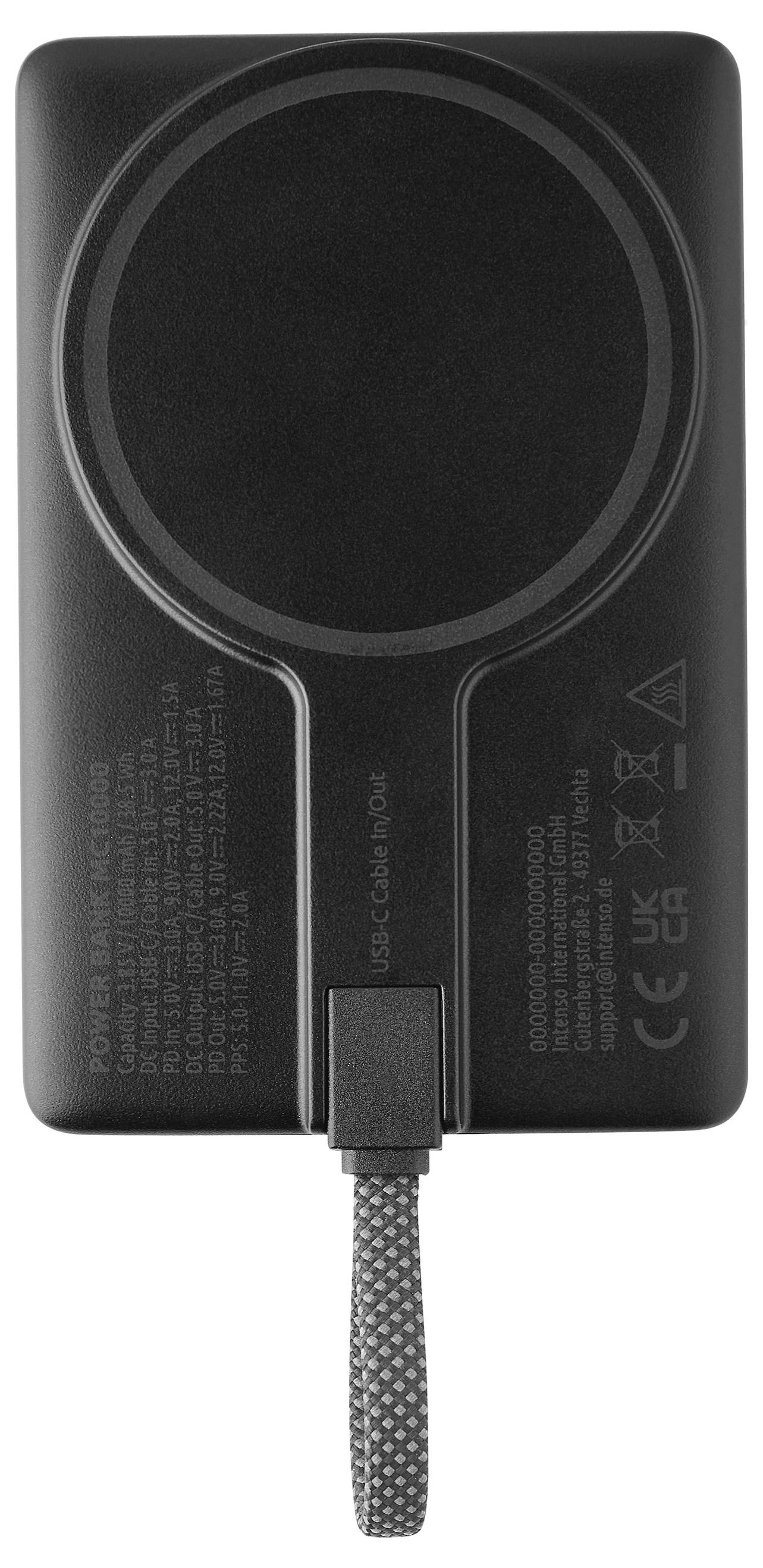 Intenso Intenso Power Bank B10000 black Powerbank 10000 mAh Li-Ion USB-A, USB-C® Schwarz Statusanzeige