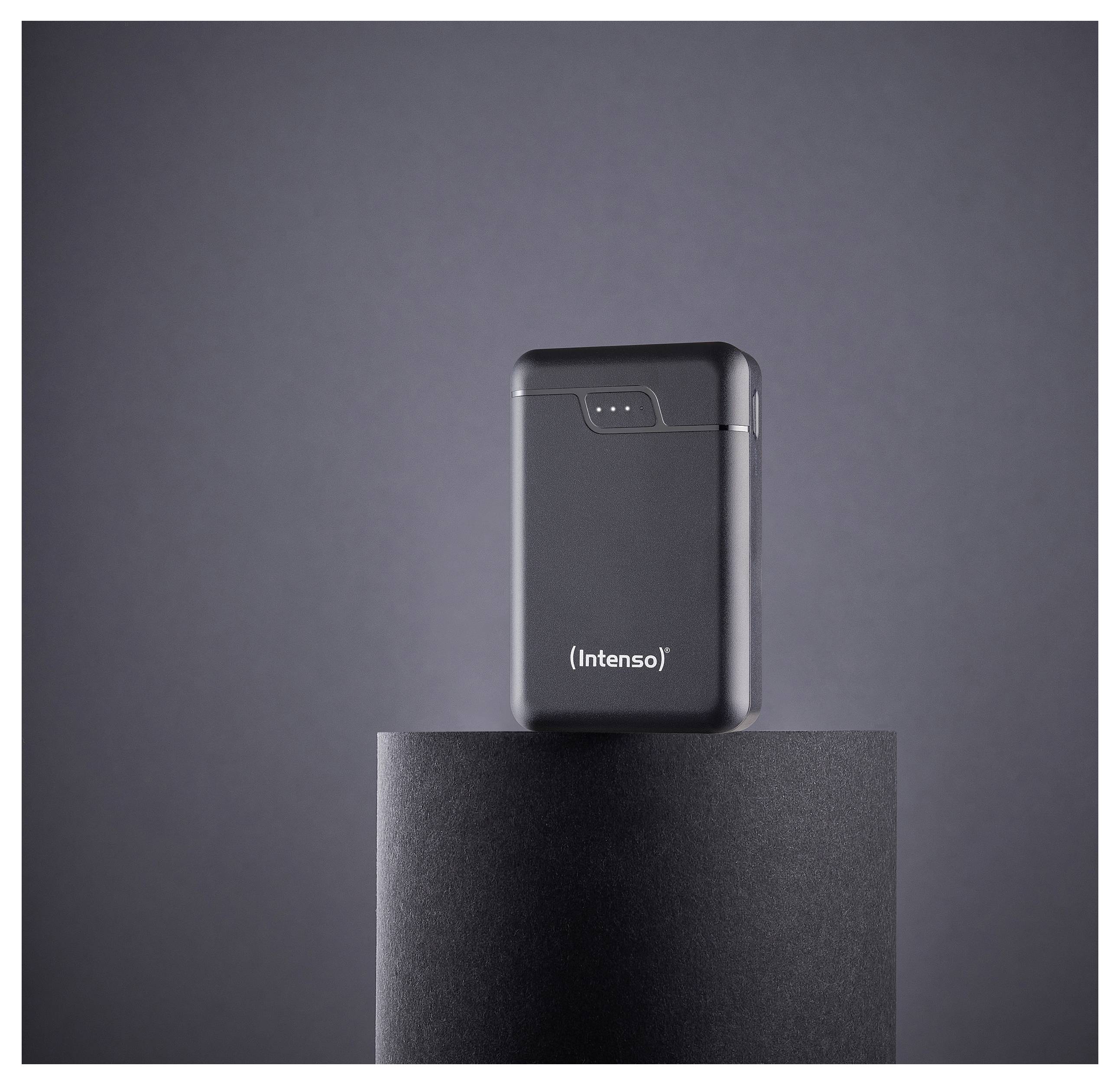 Intenso Intenso Power Bank B10000 black Powerbank 10000 mAh Li-Ion USB-A, USB-C® Schwarz Statusanzeige