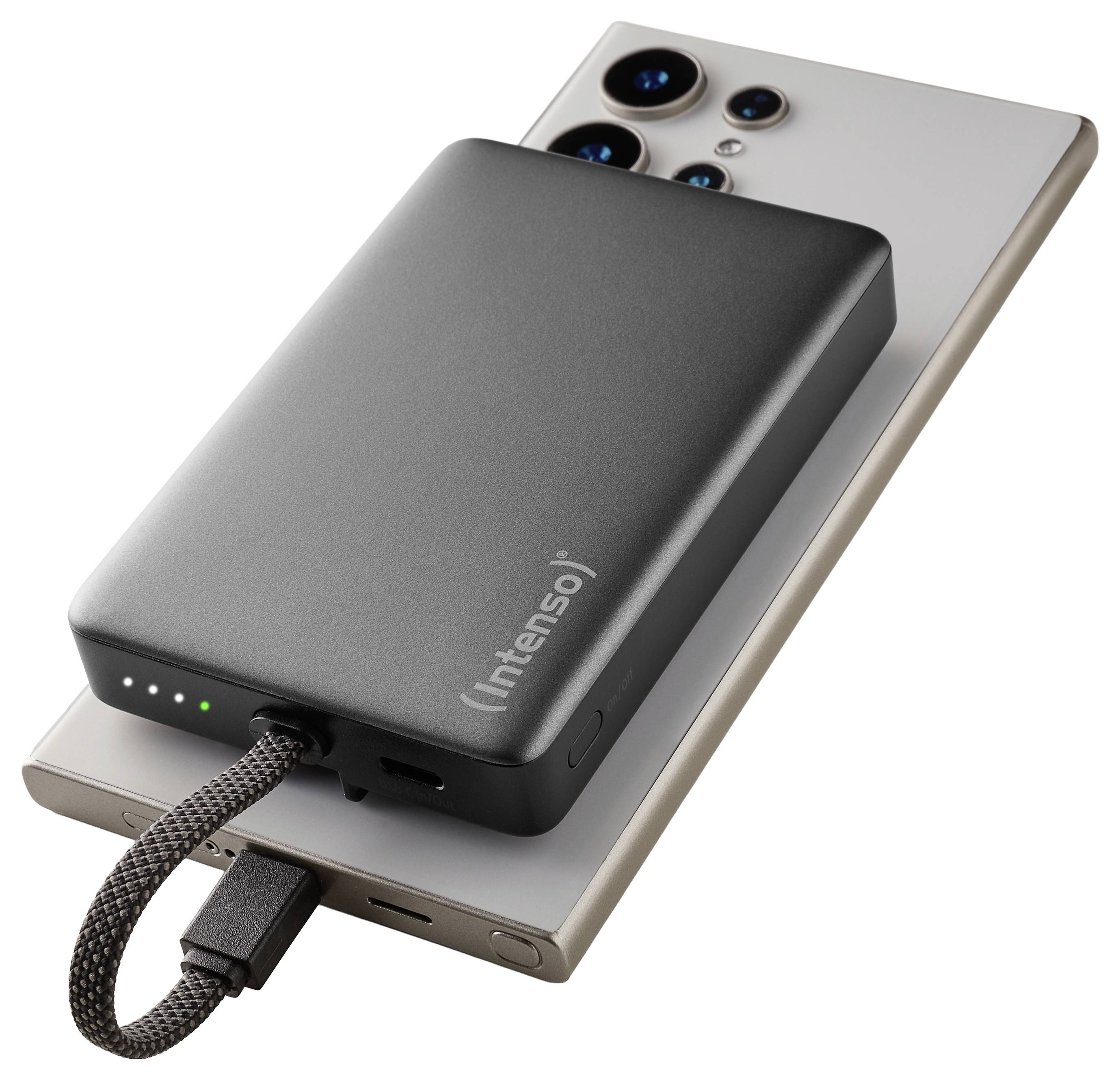 Intenso Power Bank MC10000 grey Powerbank 10000 mAh Li-Ion Grau