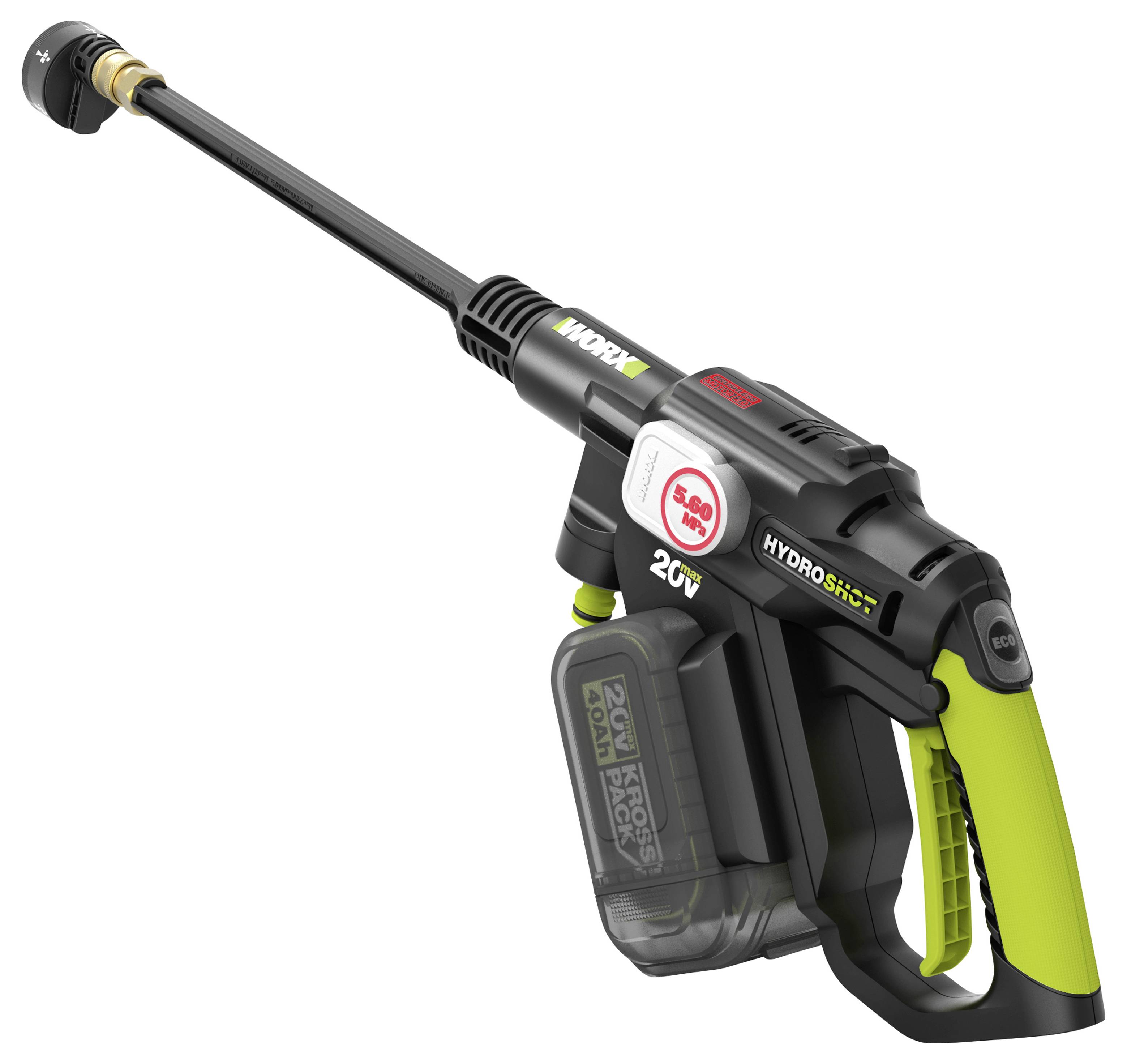 Worx Professional WU633 Akku-Hochdruckreiniger 56 bar Kaltwasser