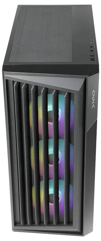 AZZA PC Gaming Gehäuse Midi Torrent 490, Midi-Tower Gaming-Gehäuse Schwarz