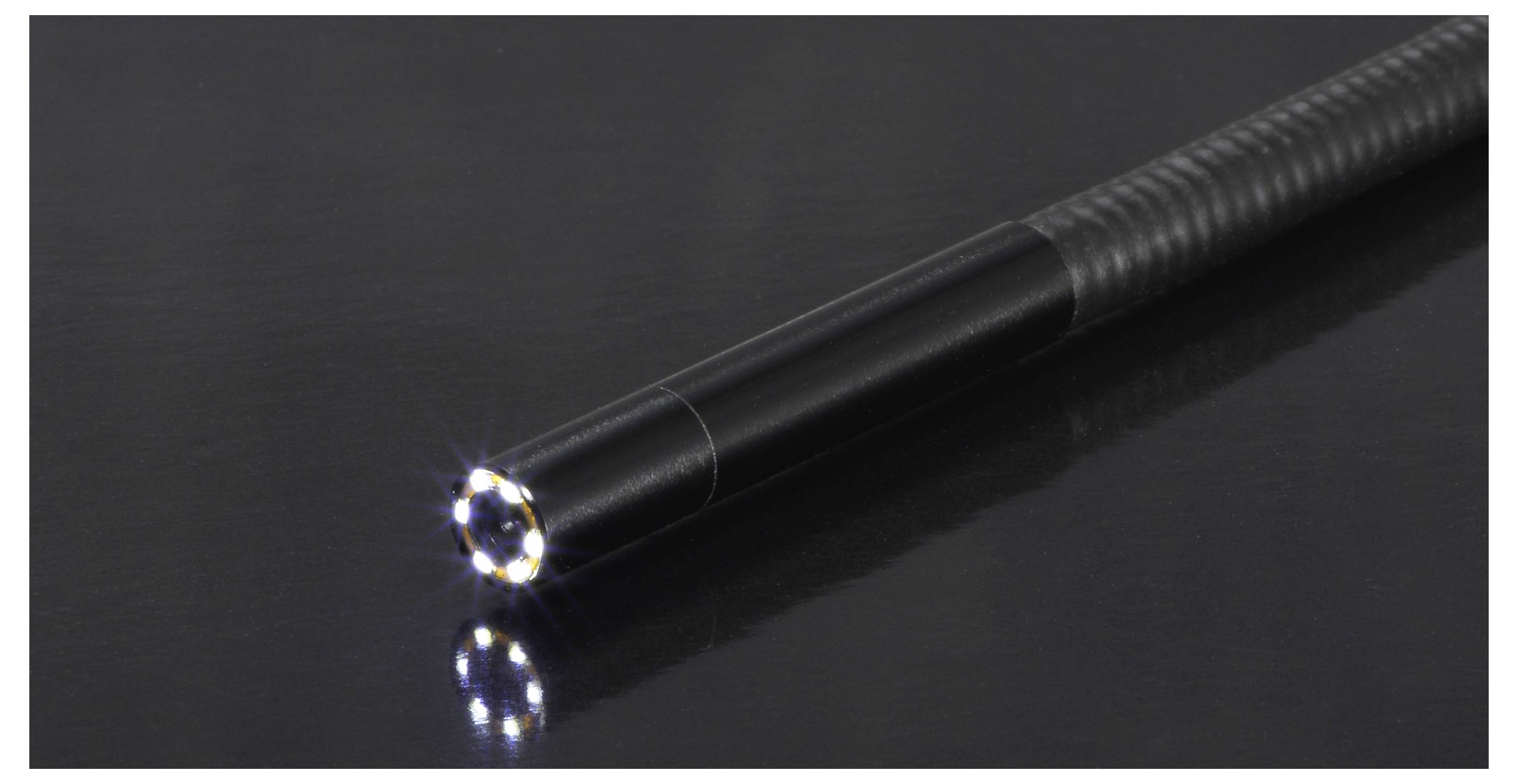VOLTCRAFT BS-760 HD Endoskop Sonden-Ø: 5.5mm Sonden-Länge: 1m Wärmebild Kamera im Gehäuse Akku 18650