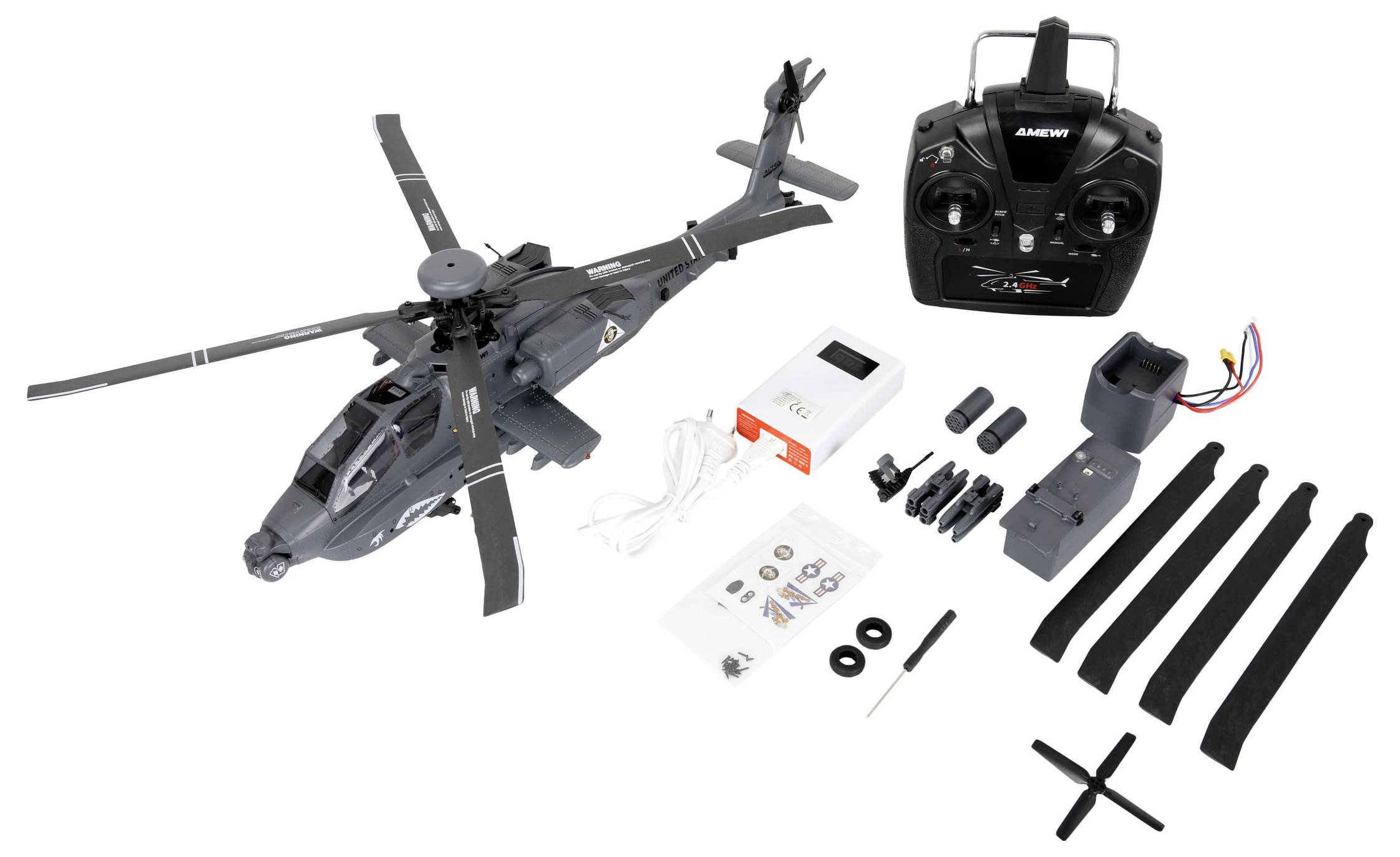 Amewi Apache AH-64D CP RC Einsteiger Hubschrauber RtF