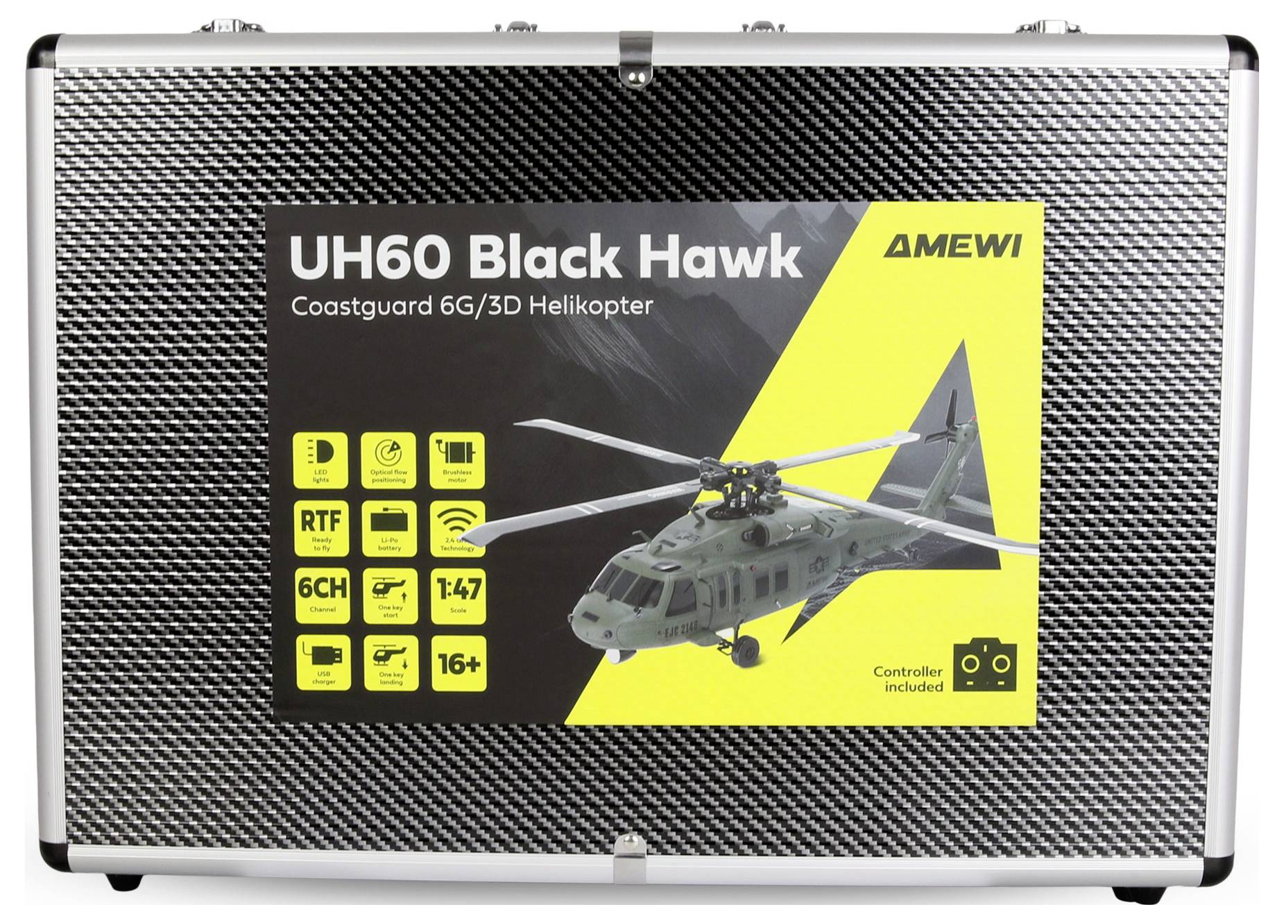 Amewi UH60 Black Hawk Marine CP RC Einsteiger Hubschrauber RtF