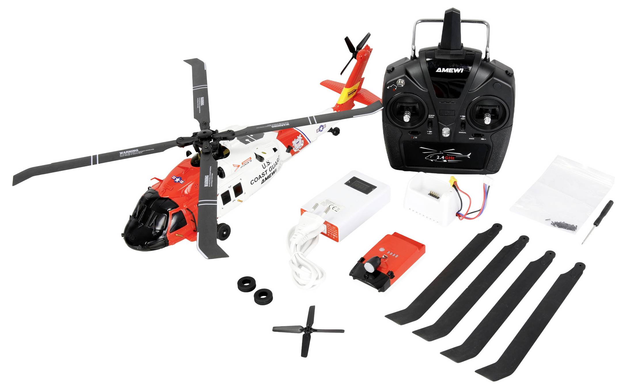 Amewi UH60 Black Hawk Coastguard RC Einsteiger Hubschrauber