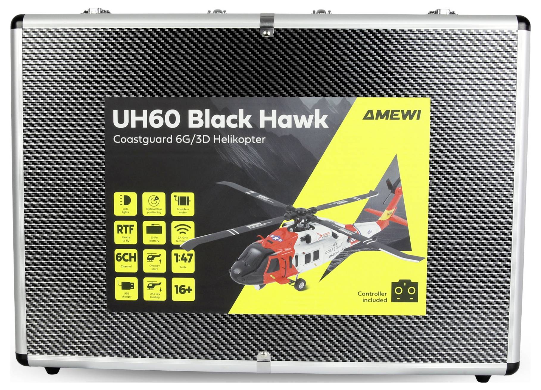 Amewi UH60 Black Hawk Coastguard RC Einsteiger Hubschrauber