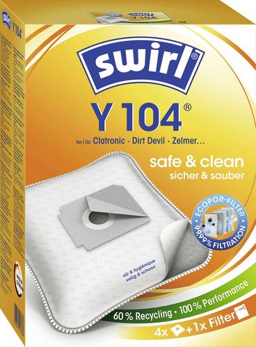 Swirl Y 104 MP Plus AirSpace Staubsaugerbeutel Staubsaugerbeutel 4 St.