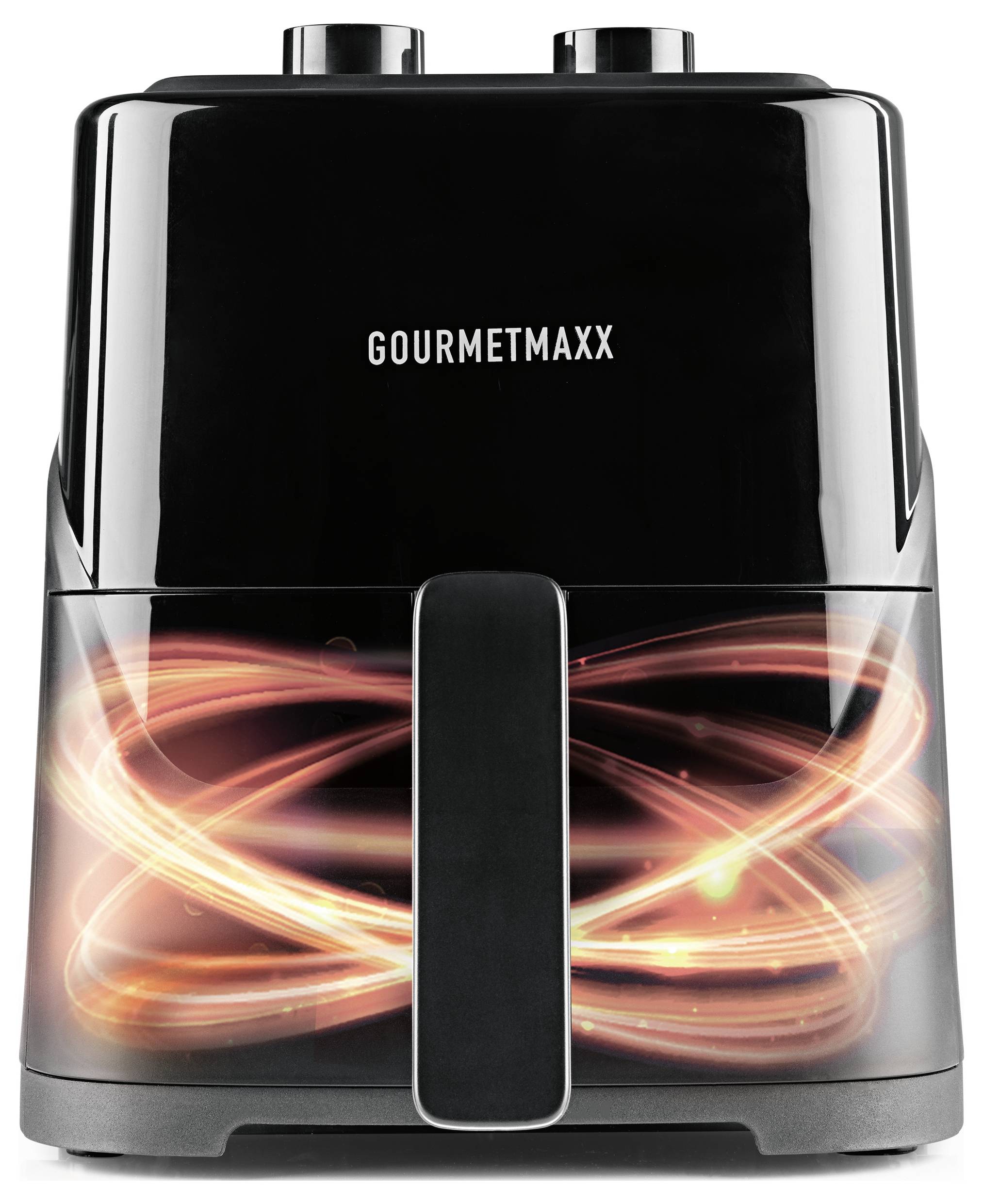 GourmetMaxx Heißluft-Fritteuse 3.2 1300W Timerfunktion, Temperaturvorwahl Schwarz