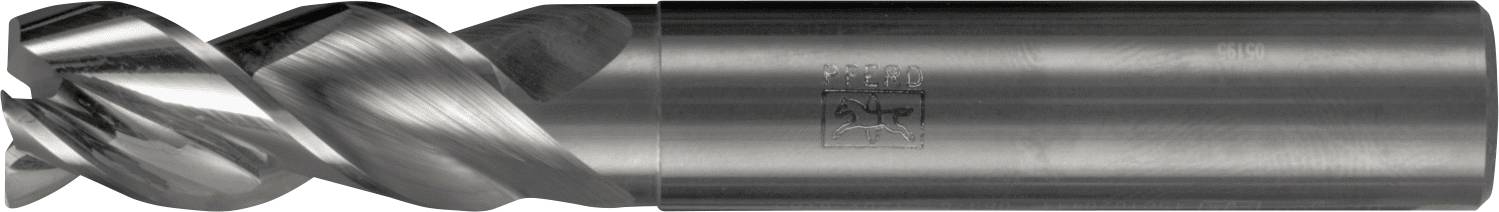 Metallischer Bohrer mit einer Spiralnut und einem zylindrischen Schaft, der zum Bohren von Löchern in verschiedenen Materialien verwendet wird.