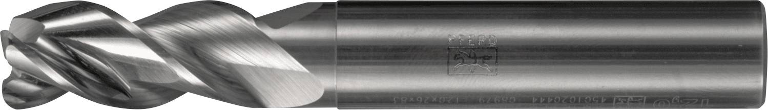 Eine Nahaufnahme eines Metallbohrers mit einem Spiralnut-Muster, der zum Schneiden oder Bohren präziser Löcher in verschiedenen Materialien verwendet wird.