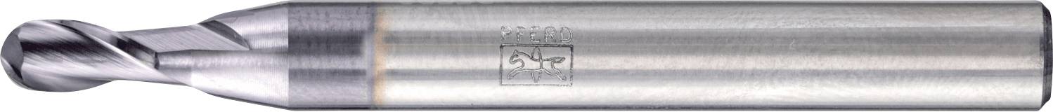 Eine Zylinderfräser aus Metall mit einer spiralförmigen Nutung zum Schneiden, in einer Seitenansicht dargestellt.